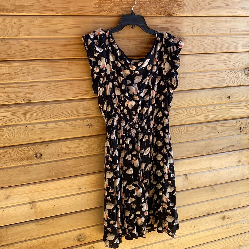 Bar III short Summer Dress. Size L but would fit most M. Black Multi-Colored.
